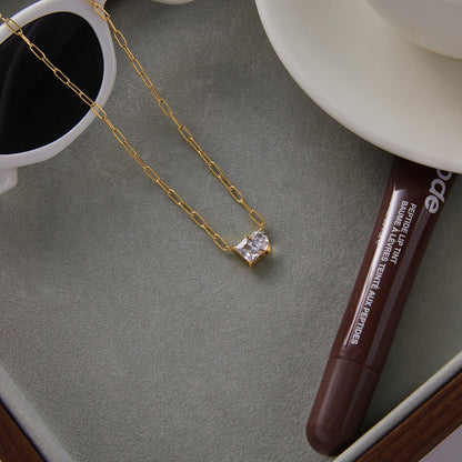 18K Gold Perfect Match Pendant Rope Chain Necklace Set