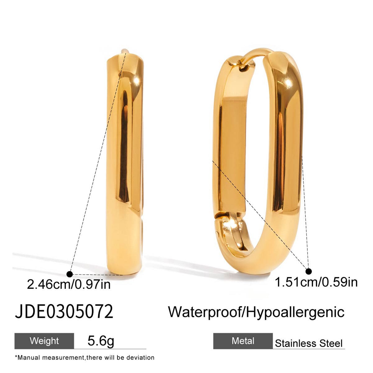 18K Gold Essential Everyday Small Hoop Huggie Earrings