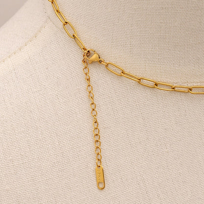 18K Gold Summer Beach Pearl Italian Horn Charm Necklace