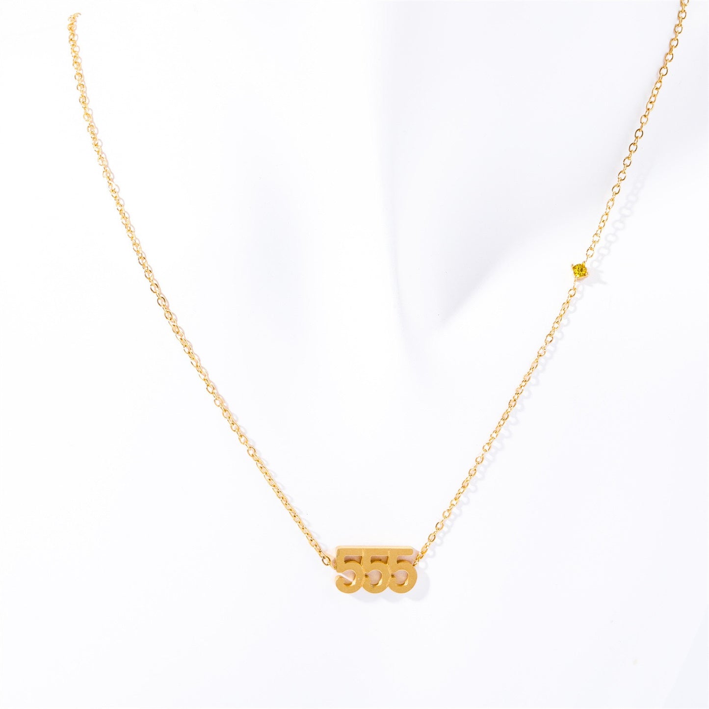 18K Gold Angel Numbers Choker Necklace