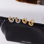 18K Gold Golden Muse Small Hoop Huggie Earrings