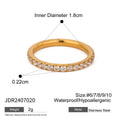 18K Gold Forever Yours Eternity Stacking Promise Couple Ring