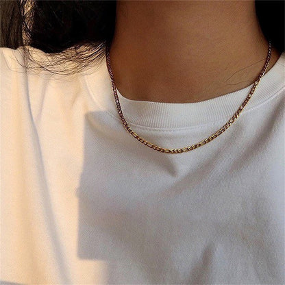 18K Gold Figaro Chain Necklace