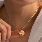 18K Gold Starfish Pendant Necklace