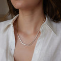 18K Gold and Silver The Socialite Tennis Necklace