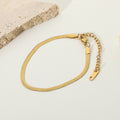 18K Gold Classic Herringbone Bracelet