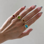 18K Gold The Showstoppers Color Gem Statement Cocktail Ring
