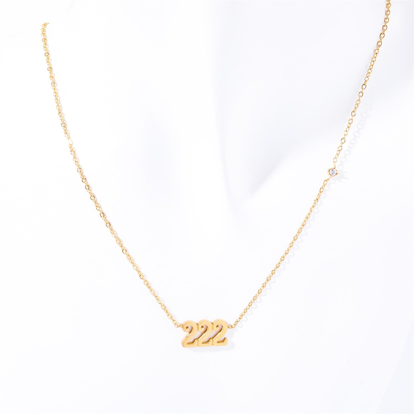 18K Gold Angel Numbers Choker Necklace