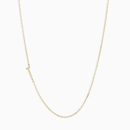 18K Gold Minimalist Initial Choker Necklace