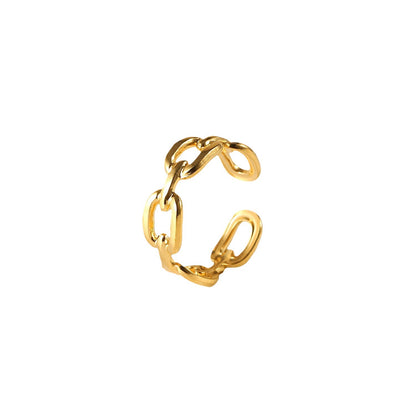 18K Gold Link Ring