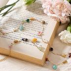 18K Gold Sunkissed Memory Color Beads Chain Bracelet