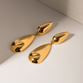 18K Gold Raindrop Drop Dangle Statement Earrings