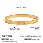 18K Gold Waterproof Flipped Heart Dainty Hand Jewelry Chain Bracelet