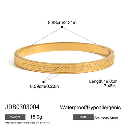 18K Gold Waterproof Flipped Heart Dainty Hand Jewelry Chain Bracelet