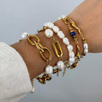 18K Gold Elegance Pearl Bracelet