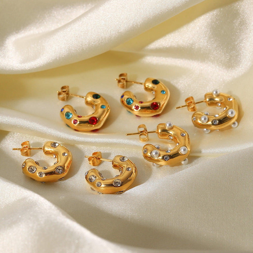 18K Gold Extra Chic Huggie Earrings
