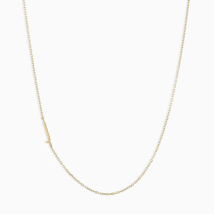 18K Gold Minimalist Initial Choker Necklace