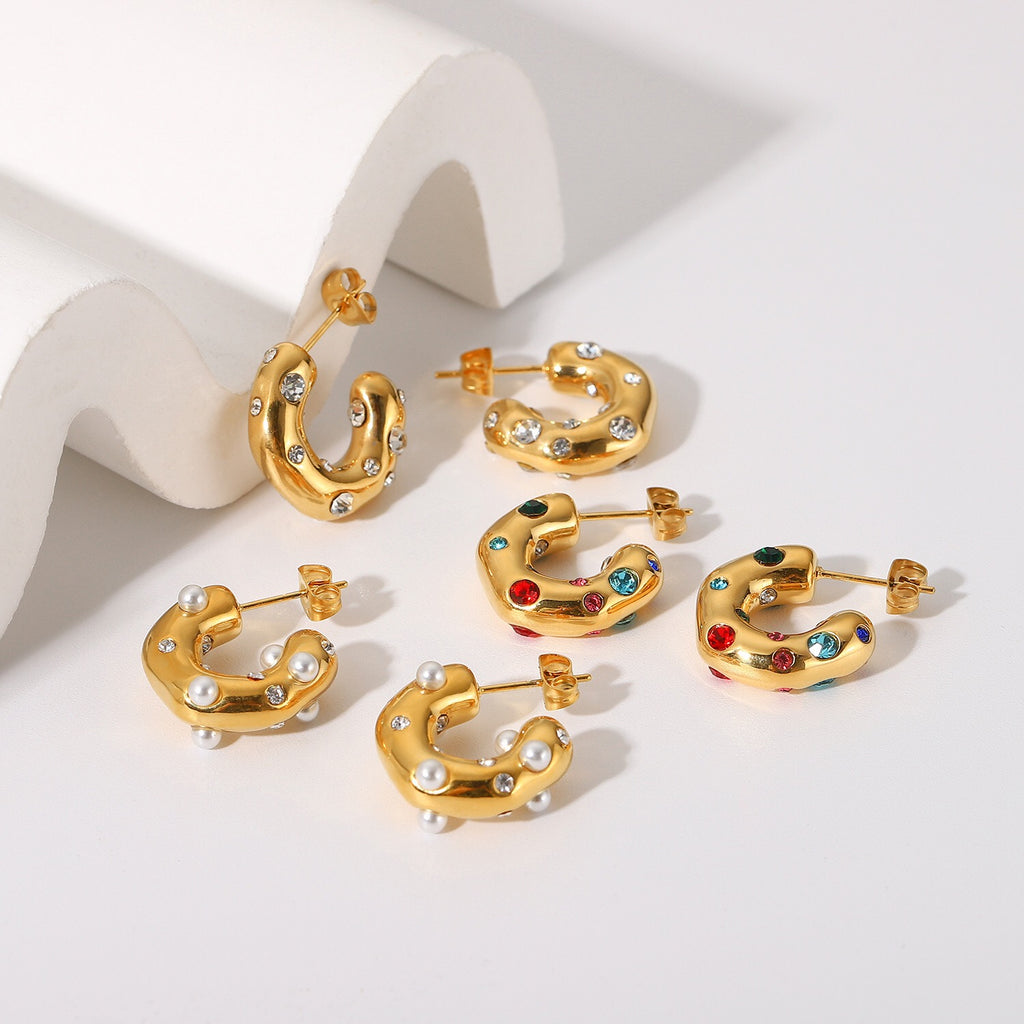 18K Gold Extra Chic Huggie Earrings