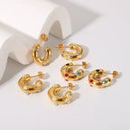 18K Gold Extra Chic Huggie Earrings