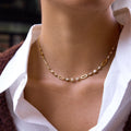 18K Gold Sparkle Season Dainty Chain Choker Necklace
