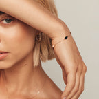 18K Gold Orbit Dainty Chain Bracelet