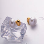 18K Gold Simple Luxury Pearl Stud Earrings