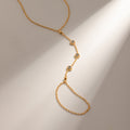18K Gold Waterproof Starry Hand Chain Bracelet