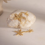 18K Gold Starfish Dangle Earrings