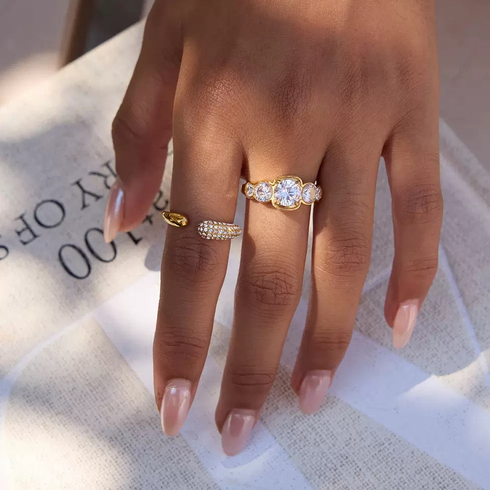18K Gold Chic Cuff Ring