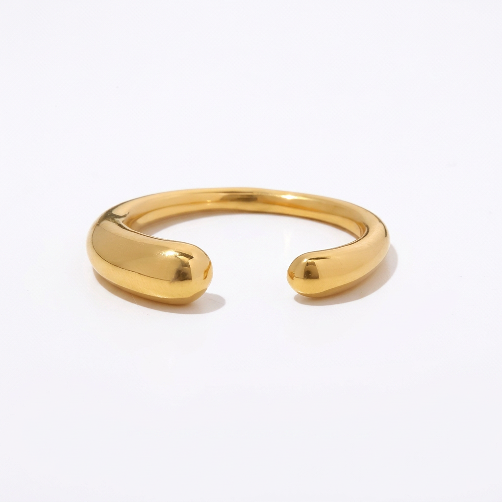 18K Gold and Silver Off Duty Cuff Stacking Ring