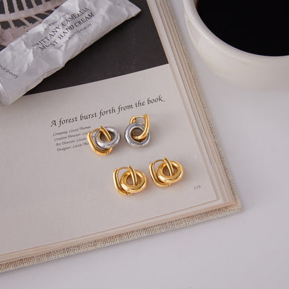 18K Gold Golden Muse Small Hoop Huggie Earrings