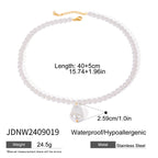 18K Gold Baroque Pearl Chain Statement Pendant Necklace