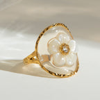 18K Gold Fairy Flower Ring
