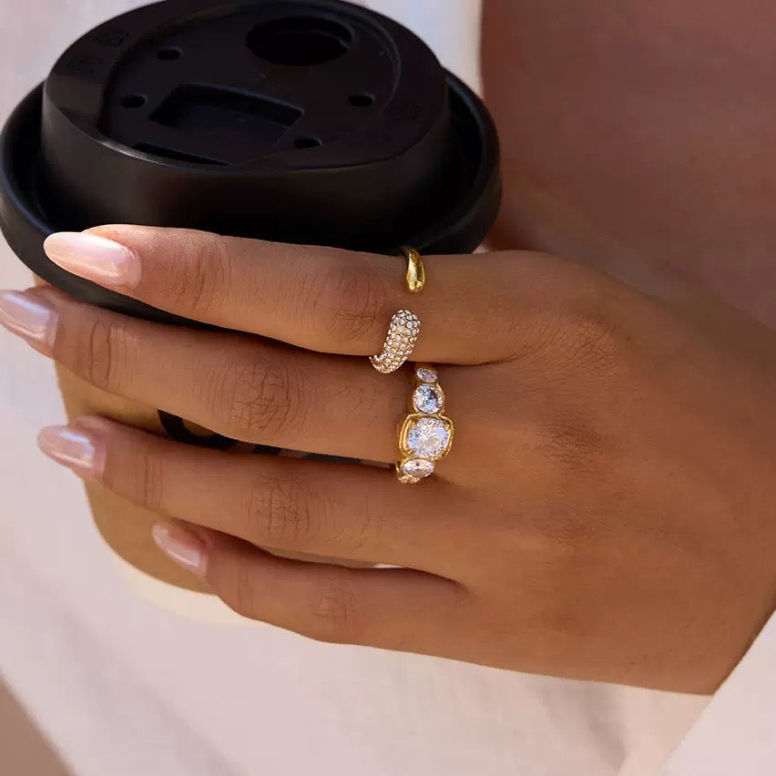 18K Gold Chic Cuff Ring