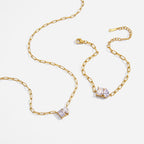 18K Gold Perfect Match Paperclip Chain Dainty Bracelet