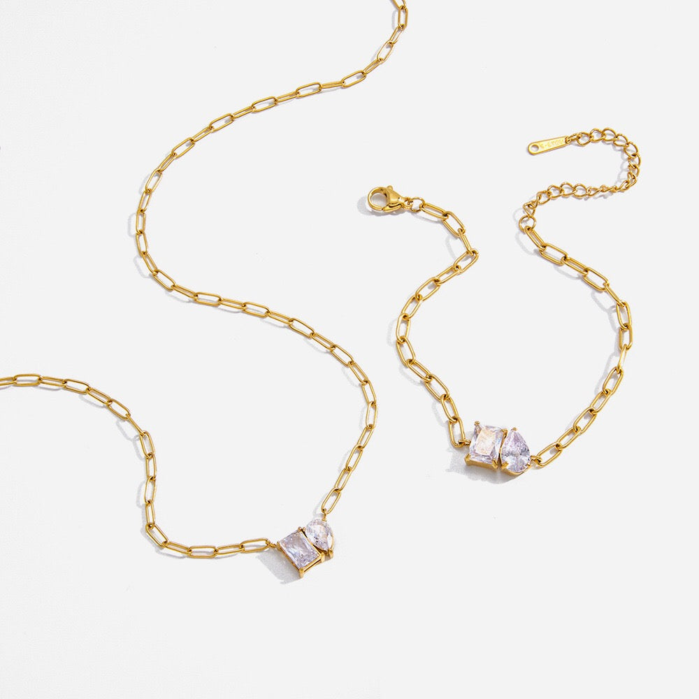 18K Gold Perfect Match Paperclip Chain Dainty Bracelet