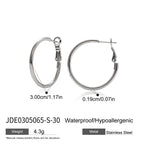 18K Gold and Silver Minimalist Essential Hoop Huggie Earrings