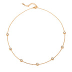 18K Gold Minimal Glow Dainty Chain Bracelet