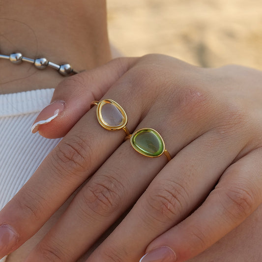 18K Gold Beach Vacay Jelly Ring