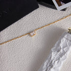 18K Gold Perfect Match Pendant Rope Chain Necklace Set