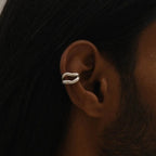 18K Gold Unique Huggie Ear Cuffs