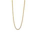 18K Gold Rope Chain Necklace