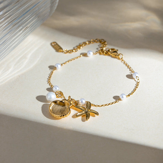 18K Gold Summer Charm Bracelet