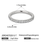 18K Gold and Silver Gem Palette Eternity Ring