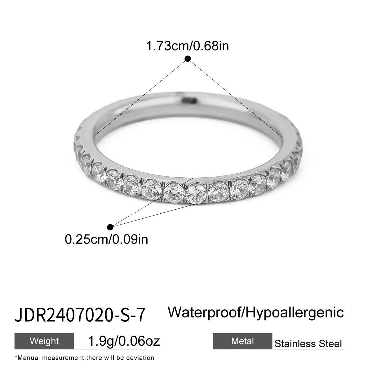 18K Gold and Silver Gem Palette Eternity Ring