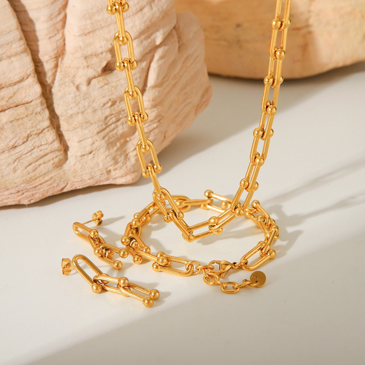 18K Gold Hardware Chunky Chain Necklace