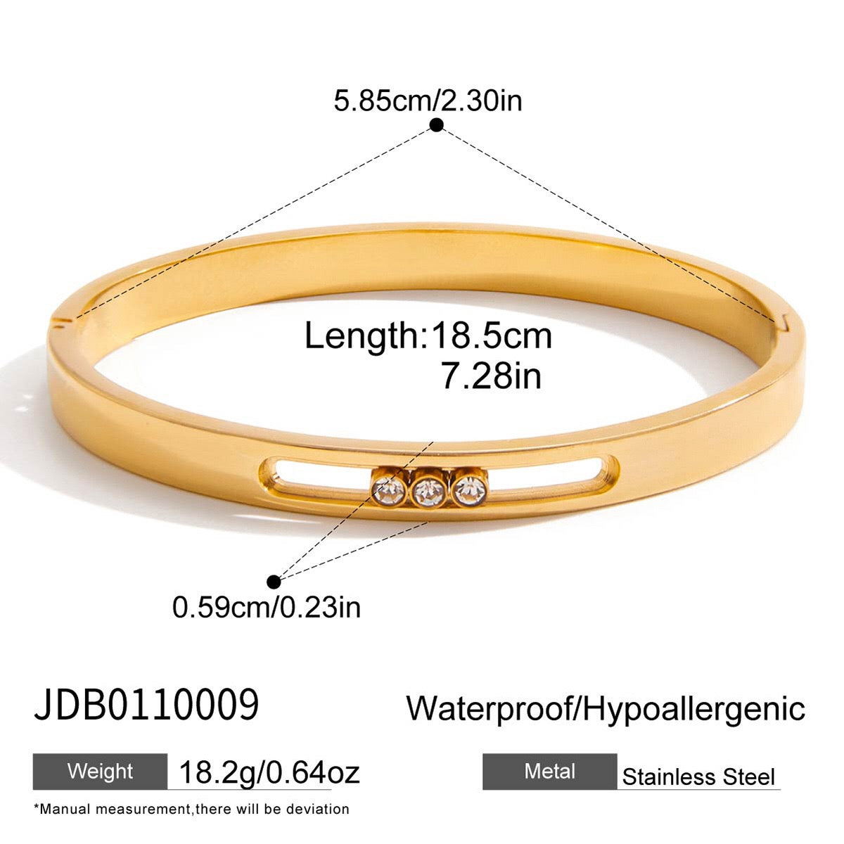 18K Gold Legacy Tennis Paper Clip Chain Emerald Eternity Bangle Bracelet Stack