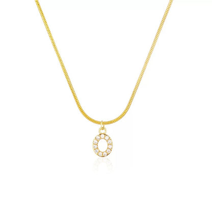 18K Gold Minimalist Glam Initial Necklace