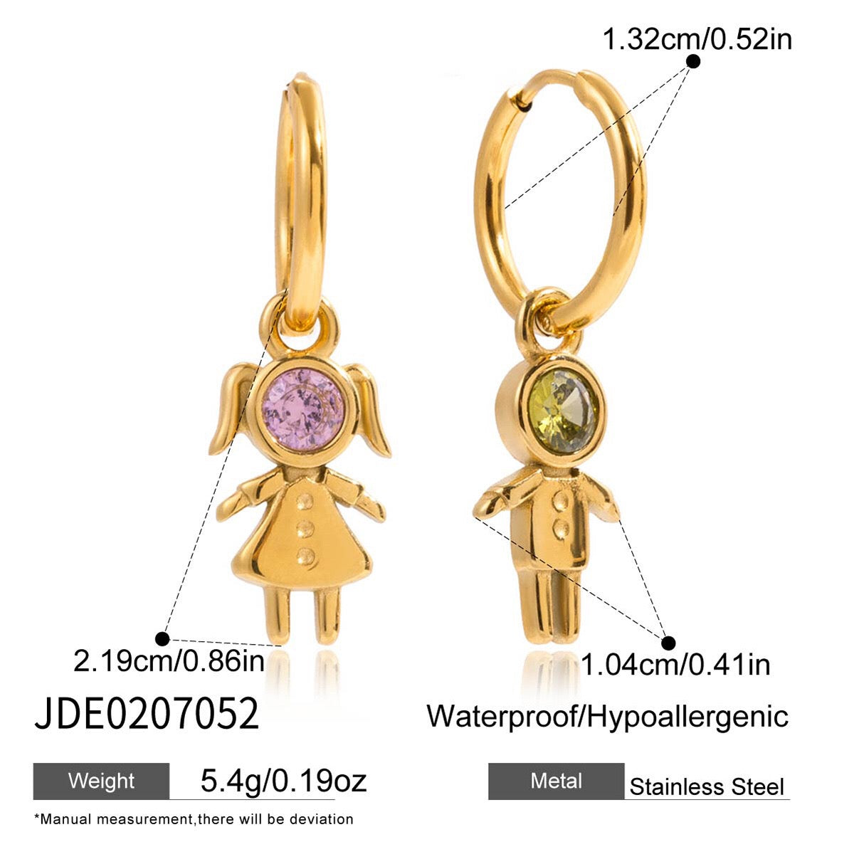 18K Gold Perfect for Mama Boy and Girl Charm Necklace
