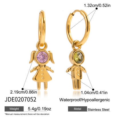 18K Gold Perfect for Mama Boy and Girl Charm Necklace